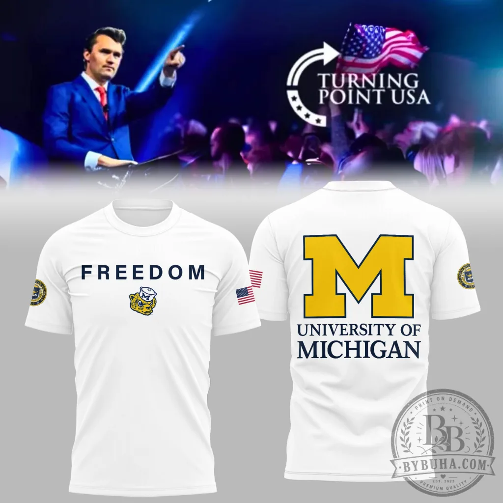 Turning Point USA Shirt with Exclusive Michigan Wolverine Limited Edition Design Turning Point USA Shirt with Exclusive Michigan Wolverine Limited Edition Design