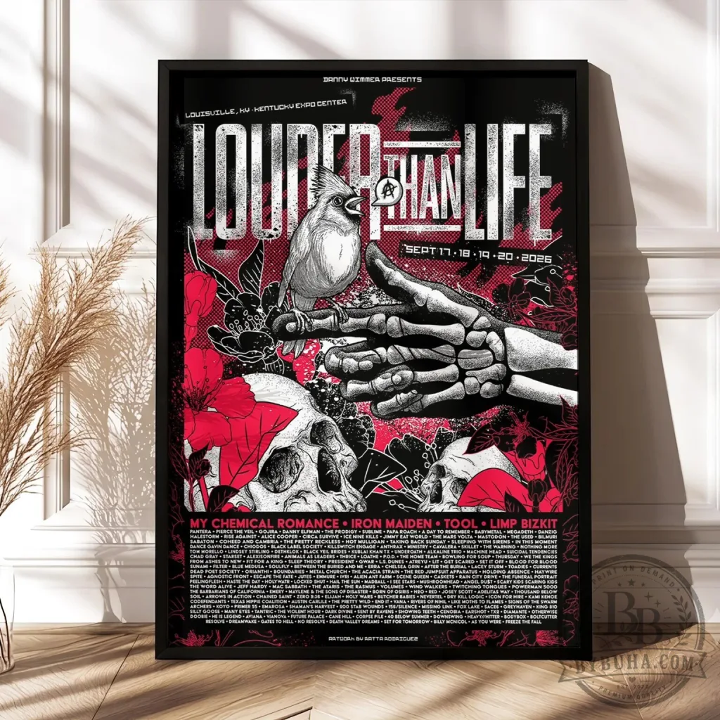 Louder Than Life Festival 2026 Music Event Poster Wall Art Print Louder Than Life Festival 2026 Music Event Poster Wall Art Print