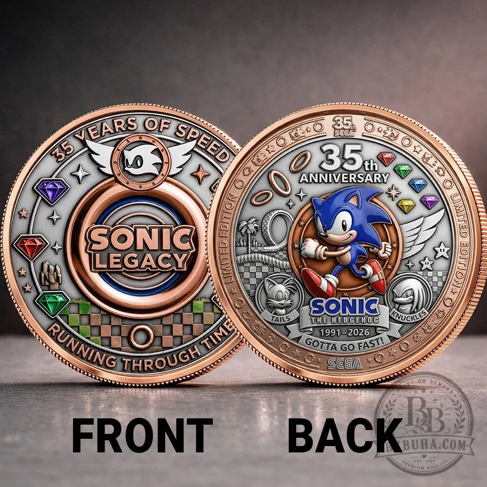Sonic The Hedgehog 35th Anniversary Commemorative Legacy Coin 5 Sonic The Hedgehog 35th Anniversary Commemorative Legacy Coin