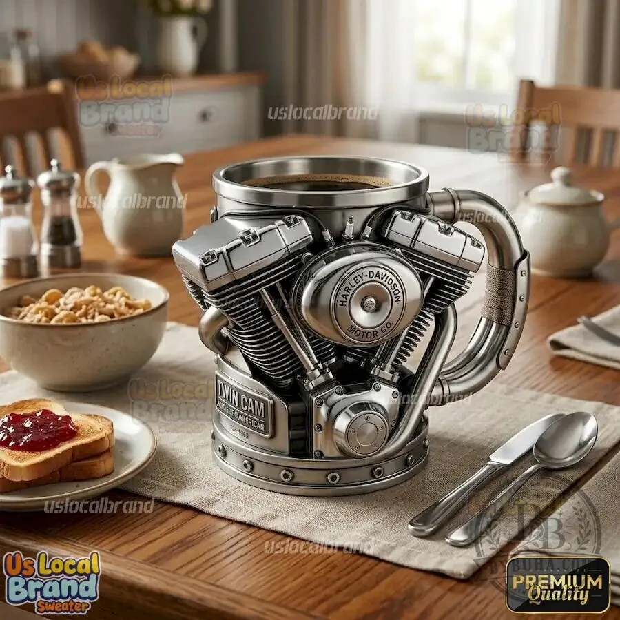 Harley-Davidson Twin Cam Engine Design Coffee Mug for Motorcycle Enthusiasts 5 Harley-Davidson Twin Cam Engine Design Coffee Mug for Motorcycle Enthusiasts