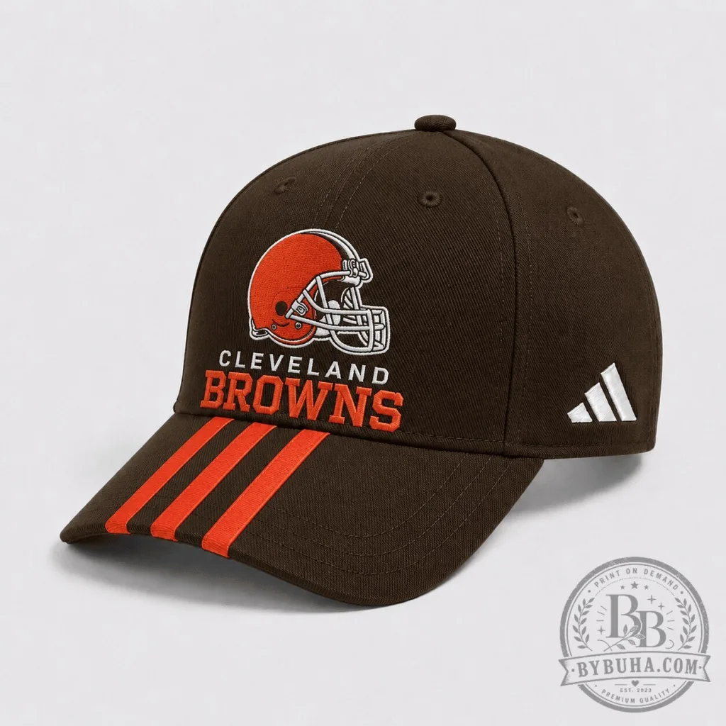 Cleveland Browns Football Team Helmet Logo Brown Adjustable Baseball Cap Hat Cleveland Browns Football Team Helmet Logo Brown Adjustable Baseball Cap Hat