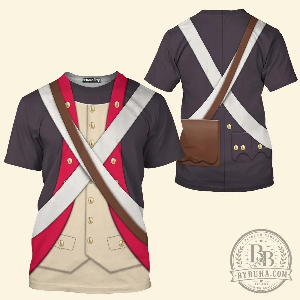 American Infantry 8th Continental Regiment 1783 Uniform All Over Print Hoodie 24 American Infantry 8th Continental Regiment 1783 Uniform All Over Print Hoodie