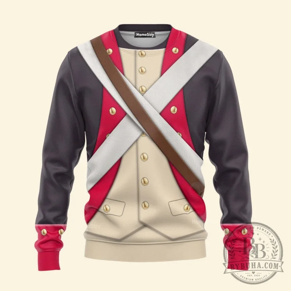 American Infantry 8th Continental Regiment 1783 Uniform All Over Print Hoodie 28 American Infantry 8th Continental Regiment 1783 Uniform All Over Print Hoodie