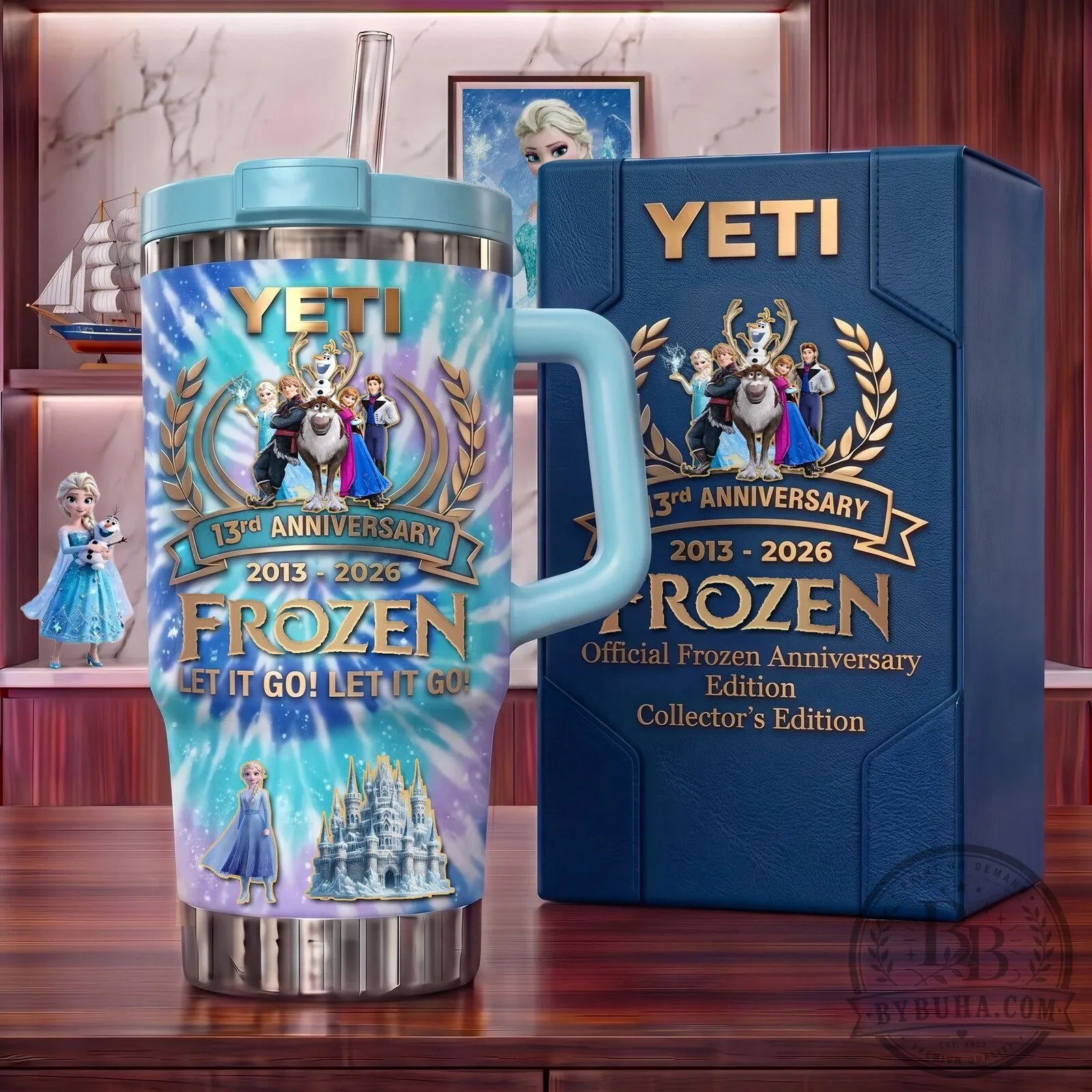 Frozen 13th Anniversary Let It Go Yeti Tumbler with Handle